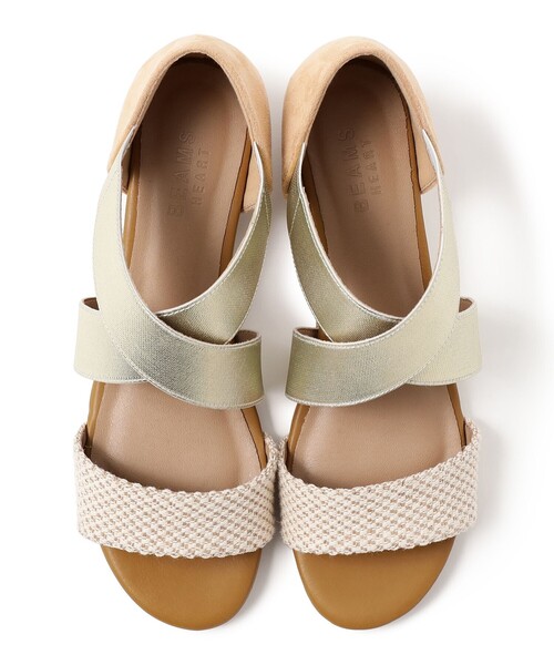 BEAMS HEART(ビームスハート)の「クロスベルト ジュート サンダル(サンダル・レディース・オリーブ/ベージュ/ロイヤルブルー・SMALL/MEDIUM/LARGE)」の7枚目の写真