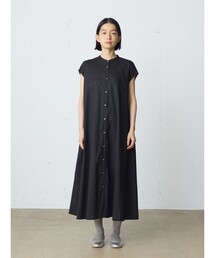 MidiUmi ノースリーブプリーツシャツワンピース