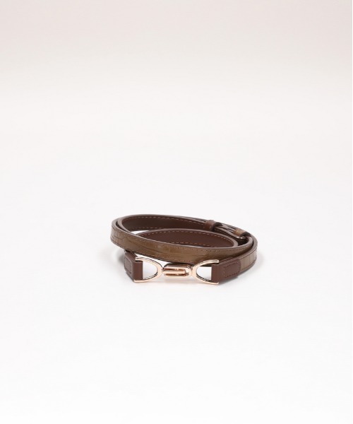 Right-on(ライトオン)の「◆HONEYSUCKLE ROSE(ハニーサックルローズ)【レディース】ビットベルト(ベルト・レディース・ブラック/ライトベージュ/ブラウン・フリー)」の2枚目の写真