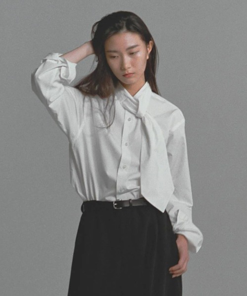 SOSHIOTSUKI/ソウシオオツキ】ASCOT TIE COLLAR SHIRT（シャツ