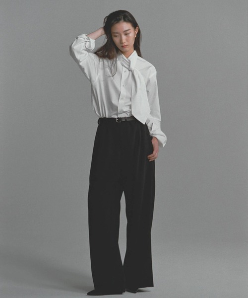 SOSHIOTSUKI/ソウシオオツキ】ASCOT TIE COLLAR SHIRT（シャツ