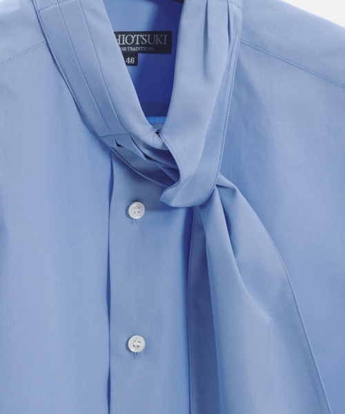 SOSHIOTSUKI/ソウシオオツキ】ASCOT TIE COLLAR SHIRT(シャツ SOSHIOTSUKI/ソウシオオツキ】ASCOT TIE COLLAR SHIRT(シャツ