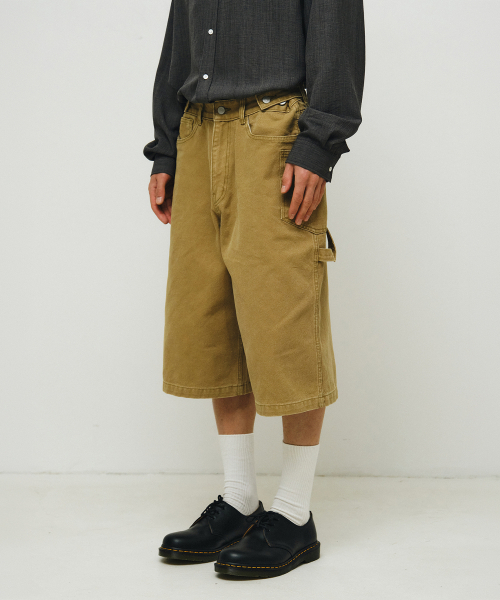 ENDOOR(エンドア)の「Washed Utility Bermuda Pants (beige)(その他パンツ・メンズ・その他・1/2/3)」の1枚目の写真