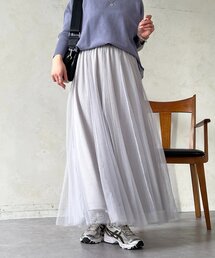 un dix cors | チュールパネルスカート(スカート)