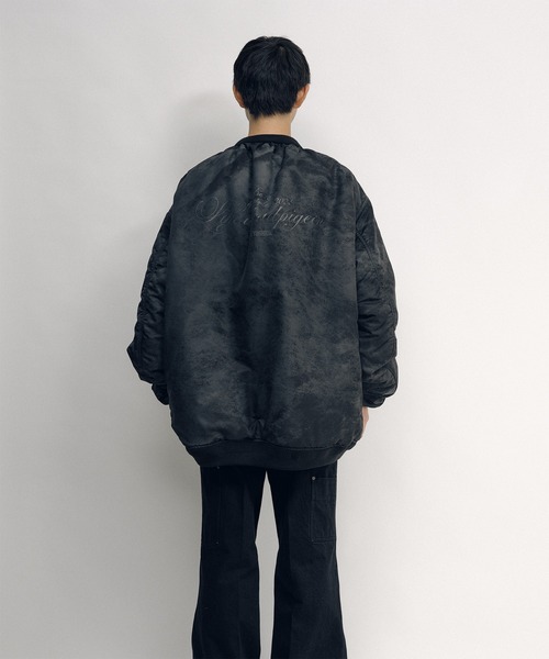 KEISUKEYOSHIDA(ケイスケヨシダ)の「Flight Jacket(MA-1・レディース・グレー/ブラック・L/M)」の6枚目の写真