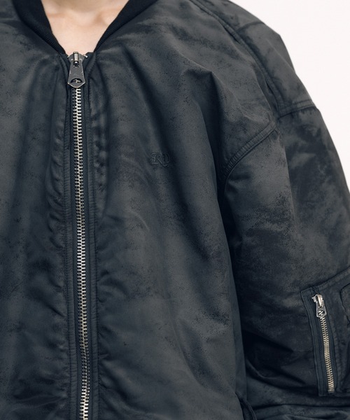 KEISUKEYOSHIDA(ケイスケヨシダ)の「Flight Jacket(MA-1・レディース・グレー/ブラック・L/M)」の7枚目の写真