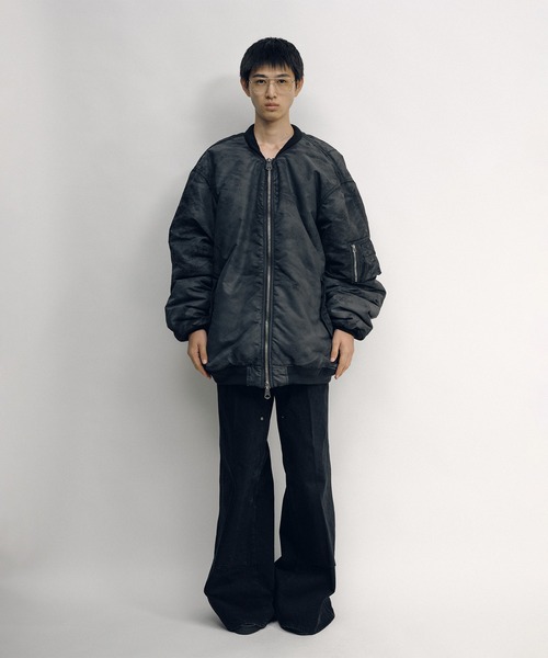 KEISUKEYOSHIDA(ケイスケヨシダ)の「Flight Jacket(MA-1・レディース・グレー/ブラック・L/M)」の9枚目の写真