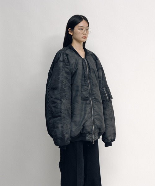 KEISUKEYOSHIDA(ケイスケヨシダ)の「Flight Jacket(MA-1・レディース・グレー/ブラック・L/M)」の11枚目の写真