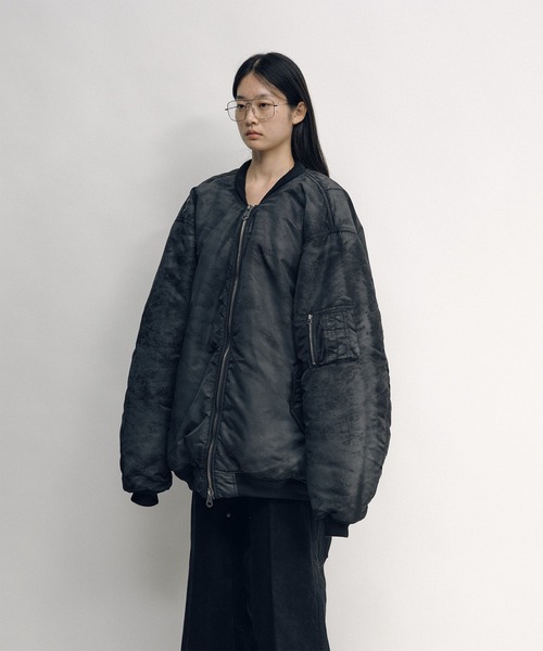 KEISUKEYOSHIDA(ケイスケヨシダ)の「Flight Jacket(MA-1・レディース・グレー/ブラック・L/M)」の12枚目の写真