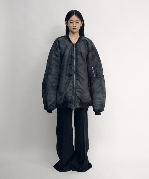 KEISUKEYOSHIDA(ケイスケヨシダ)の「Flight Jacket(MA-1・レディース・グレー/ブラック・L/M)」の16枚目の写真