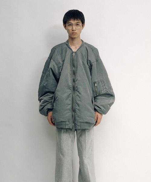KEISUKEYOSHIDA(ケイスケヨシダ)の「Flight Jacket(MA-1・レディース・グレー/ブラック・L/M)」の17枚目の写真