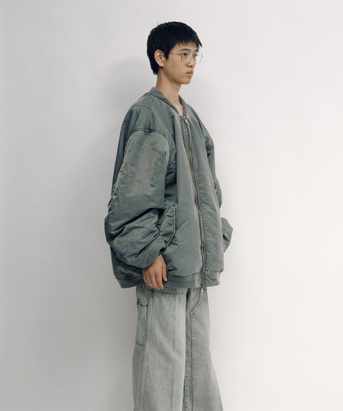 KEISUKEYOSHIDA(ケイスケヨシダ)の「Flight Jacket(MA-1・レディース・グレー/ブラック・L/M)」の18枚目の写真