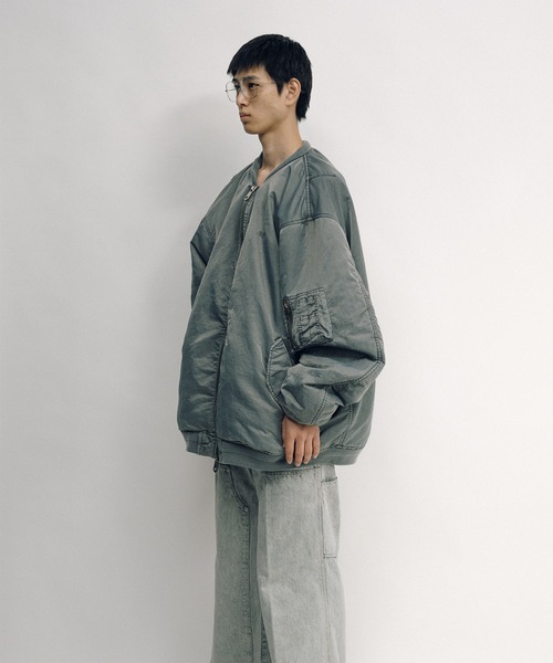 KEISUKEYOSHIDA(ケイスケヨシダ)の「Flight Jacket(MA-1・レディース・グレー/ブラック・L/M)」の19枚目の写真