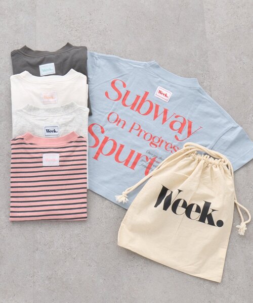 CIAOPANIC TYPY（チャオパニックティピー）の「【KIDS】5枚セットアソート半袖TEE巾着付き！【WEEKTEE】（Tシャツ/カットソー・キッズ・その他・150/130/110）」の2枚目の写真