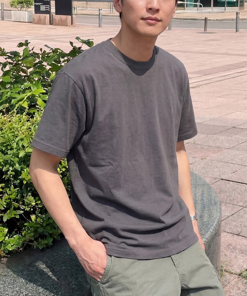 Printstar(プリントスター)の「【Printstar】5.9オンス オープンエンドTシャツ 00087(Tシャツ/カットソー・メンズ・ブラック/スモーキーグリーン系/ピンクベージュ/アイボリー/アーミー/グレイッシュブルー/ライトイエロー/チャコールグレー/ライトベージュ/ダークブルー/ネイビー/ライトブラック/ダークブラウン/バーガンディー/ホワイト・XL/L/S/M)」の5枚目の写真