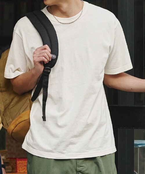 Printstar(プリントスター)の「【Printstar】5.9オンス オープンエンドTシャツ 00087(Tシャツ/カットソー・メンズ・ブラック/スモーキーグリーン系/ピンクベージュ/アイボリー/アーミー/グレイッシュブルー/ライトイエロー/チャコールグレー/ライトベージュ/ダークブルー/ネイビー/ライトブラック/ダークブラウン/バーガンディー/ホワイト・XL/L/S/M)」の2枚目の写真