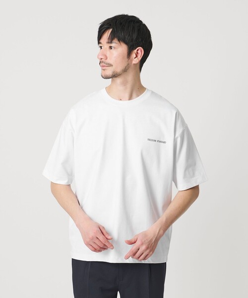 WEB限定 WARDROBE SMART】リラックステーパード クール Tシャツ【抗菌