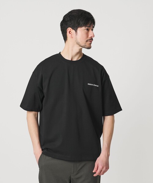 BEAUTY&YOUTH UNITED ARROWS(ビューティーアンドユースユナイテッドアローズ)の「【WEB限定 WARDROBE SMART】リラックステーパード クール Tシャツ【抗菌防臭・接触冷感】(Tシャツ/カットソー・メンズ・ダークグレー/ブラック/ホワイト・XL/L/M/S)」の4枚目の写真