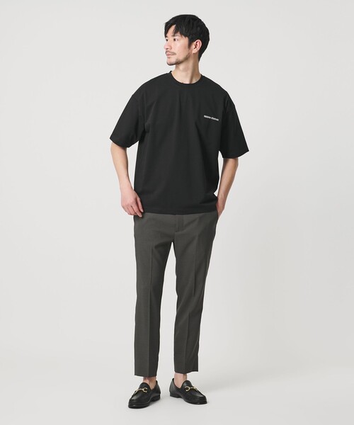 BEAUTY&YOUTH UNITED ARROWS(ビューティーアンドユースユナイテッドアローズ)の「【WEB限定 WARDROBE SMART】リラックステーパード クール Tシャツ【抗菌防臭・接触冷感】(Tシャツ/カットソー・メンズ・ダークグレー/ブラック/ホワイト・XL/L/M/S)」の5枚目の写真