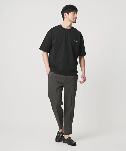 BEAUTY&YOUTH UNITED ARROWS(ビューティーアンドユースユナイテッドアローズ)の「【WEB限定 WARDROBE SMART】リラックステーパード クール Tシャツ【抗菌防臭・接触冷感】(Tシャツ/カットソー・メンズ・ダークグレー/ブラック/ホワイト・XL/L/M/S)」の6枚目の写真