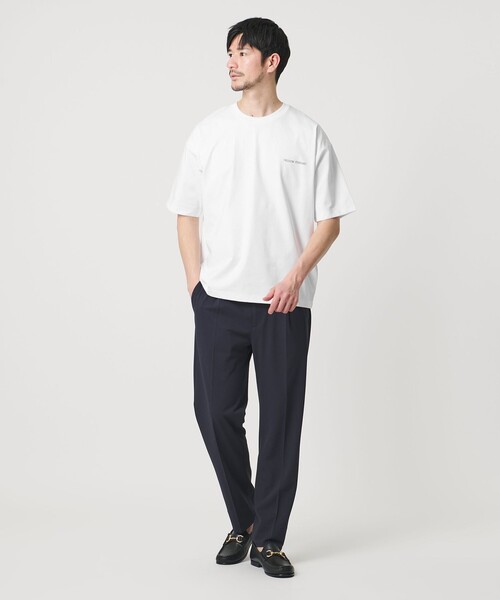 BEAUTY&YOUTH UNITED ARROWS(ビューティーアンドユースユナイテッドアローズ)の「【WEB限定 WARDROBE SMART】リラックステーパード クール Tシャツ【抗菌防臭・接触冷感】(Tシャツ/カットソー・メンズ・ダークグレー/ブラック/ホワイト・XL/L/M/S)」の8枚目の写真