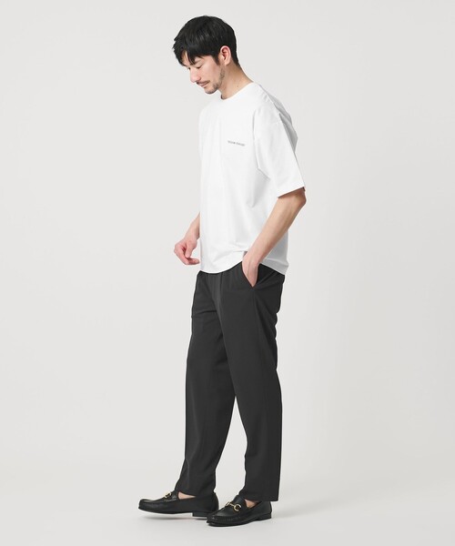 BEAUTY&YOUTH UNITED ARROWS(ビューティーアンドユースユナイテッドアローズ)の「【WEB限定 WARDROBE SMART】リラックステーパード クール Tシャツ【抗菌防臭・接触冷感】(Tシャツ/カットソー・メンズ・ダークグレー/ブラック/ホワイト・XL/L/M/S)」の9枚目の写真