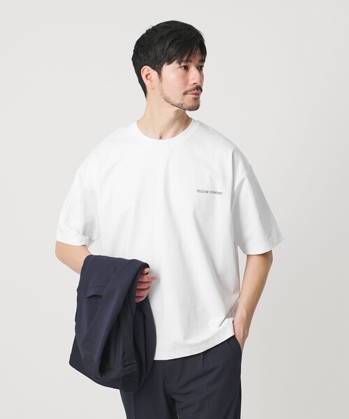 BEAUTY&YOUTH UNITED ARROWS(ビューティーアンドユースユナイテッドアローズ)の「【WEB限定 WARDROBE SMART】リラックステーパード クール Tシャツ【抗菌防臭・接触冷感】(Tシャツ/カットソー・メンズ・ダークグレー/ブラック/ホワイト・XL/L/M/S)」の10枚目の写真