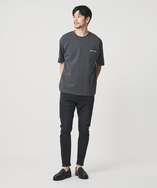 BEAUTY&YOUTH UNITED ARROWS(ビューティーアンドユースユナイテッドアローズ)の「【WEB限定 WARDROBE SMART】リラックステーパード クール Tシャツ【抗菌防臭・接触冷感】(Tシャツ/カットソー・メンズ・ダークグレー/ブラック/ホワイト・XL/L/M/S)」の12枚目の写真