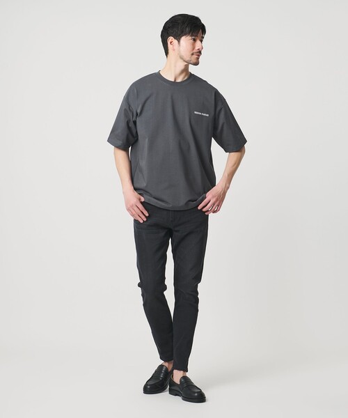 BEAUTY&YOUTH UNITED ARROWS(ビューティーアンドユースユナイテッドアローズ)の「【WEB限定 WARDROBE SMART】リラックステーパード クール Tシャツ【抗菌防臭・接触冷感】(Tシャツ/カットソー・メンズ・ダークグレー/ブラック/ホワイト・XL/L/M/S)」の14枚目の写真