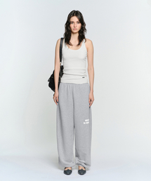 EASY ROUND NECK SLEEVELESS TOP, WHITE