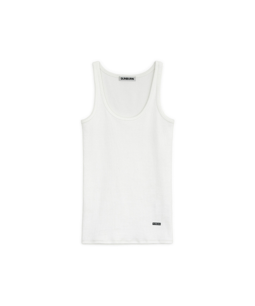 SUNBURNPROJECT（サンバーンプロジェクト）の「EASY ROUND NECK SLEEVELESS TOP, WHITE（Tシャツ/カットソー・レディース・その他・SMALL/MEDIUM）」の2枚目の写真