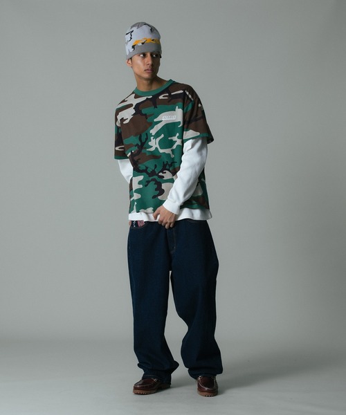 XLARGE（エクストララージ）の「EXTRALARGE BEANIE（ニットキャップ/ビーニー・メンズ・ブラック/カモフラージュ/ネイビー・ONE SIZE）」の7枚目の写真