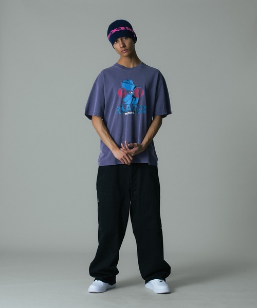 XLARGE（エクストララージ）の「EXTRALARGE BEANIE（ニットキャップ/ビーニー・メンズ・ブラック/カモフラージュ/ネイビー・ONE SIZE）」の8枚目の写真