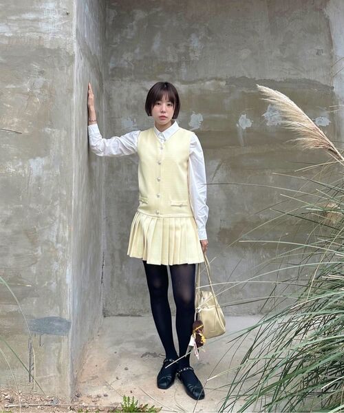 MUSINSA STANDARD WOMAN（ムシンサスタンダードウーマン）の「ウィメンズ RN シンチッドシャツ [ホワイト]（シャツ/ブラウス・レディース・その他・X-SMALL/SMALL/MEDIUM/LARGE）」の8枚目の写真