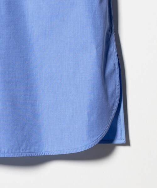TICCA（ティッカ）の「＜TICCA＞ノーカラー テントライン シャツ（シャツ/ブラウス・レディース・ブラック/ライトブルー・FREE）」の5枚目の写真