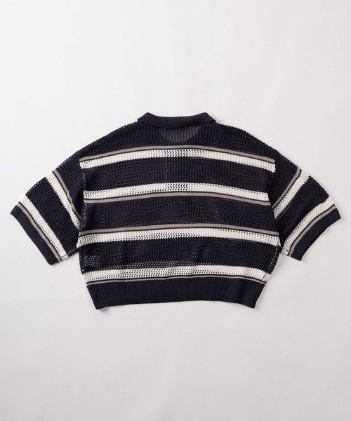 BEVERLY HILLS POLO CLUB（ビバリーヒルズポロクラブ）の「【71】【BEVERLY HILLS POLO CLUB/ビバリーヒルズポロクラブ】ワンポイント刺繍  ショート丈 メッシュ ワイドポロシャツ/レディース（ポロシャツ・レディース・ネイビー/アイボリー/ライトグリーン・M）」の8枚目の写真