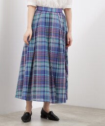 grove | 【貴島明日香さん着用】マドラスチェックタックボリュームスカート(スカート)