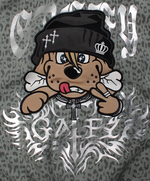 GALFY(ガルフィー)の「【GALFY/ガルフィー】ガチだりぃパーカー(パーカー・メンズ・スミクロ/ブラウン/グレー・XL/L/M)」の15枚目の写真