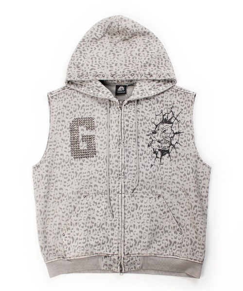 GALFY(ガルフィー)の「【GALFY/ガルフィー】ガチだりぃパーカー(パーカー・メンズ・スミクロ/ブラウン/グレー・XL/L/M)」の6枚目の写真