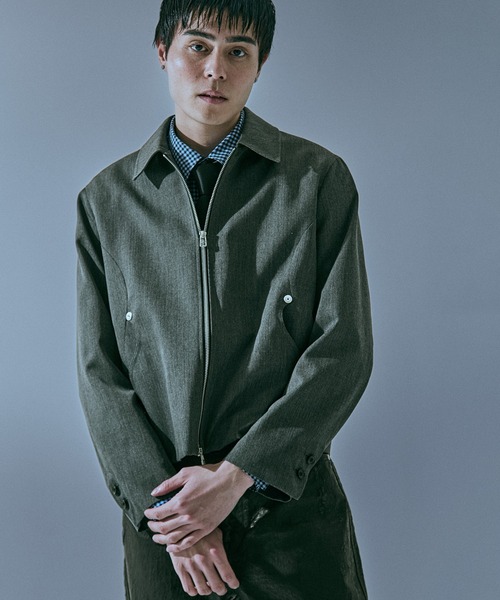 CONZ（コンズ）の「trim fit jacket/ショート丈/ブルゾン/NVRFRGT（ブルゾン・メンズ・ブラック/ダークグレー・1/2/3）」の5枚目の写真