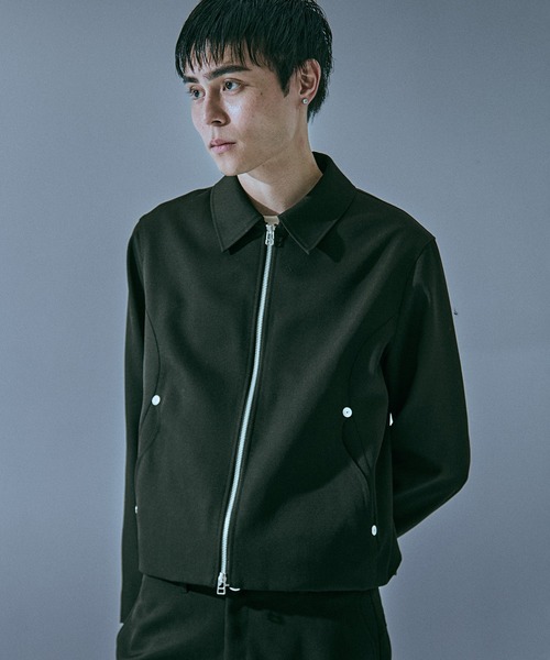 CONZ（コンズ）の「trim fit jacket/ショート丈/ブルゾン/NVRFRGT（ブルゾン・メンズ・ブラック/ダークグレー・1/2/3）」の6枚目の写真