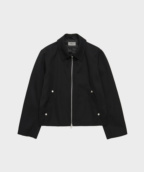 CONZ（コンズ）の「trim fit jacket/ショート丈/ブルゾン/NVRFRGT（ブルゾン・メンズ・ブラック/ダークグレー・1/2/3）」の3枚目の写真