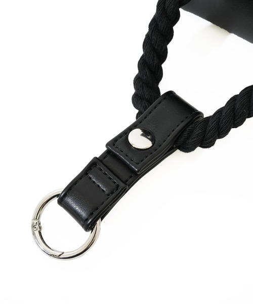 GYDA（ジェイダ）の「【GYDA/ジェイダ】 ショッパー風ミニバッグチャーム（キーホルダー・レディース・ブラック/レオパード・FREE）」の3枚目の写真