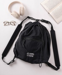 GERRY（ジェリー）の「【79】【GERRY/ジェリー】ブランドロゴ刺繍 ナイロン 3WAYバック ナップサック/ワンショルダー/ショルダーバック/撥水加工（バックパック/リュック）」