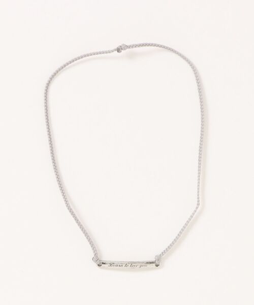 MONOCHROME(モノクローム)の「ステンレスメッセージバーコットンコードアンクレット(アンクレット・メンズ・レッド/ブラウン/ホワイト/ターコイズブルー/グレー/ネイビー/ブラック/オレンジ/グリーン・FREE)」の4枚目の写真