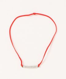 MONOCHROME（モノクローム）の「ステンレスメッセージバーコットンコードアンクレット（アンクレット）」