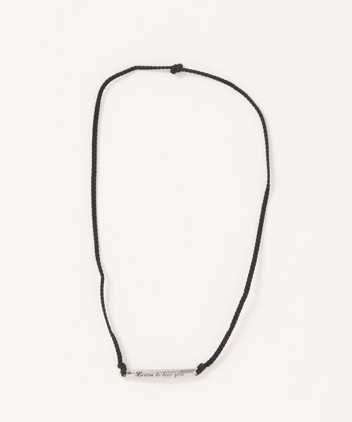 MONOCHROME(モノクローム)の「ステンレスメッセージバーコットンコードアンクレット(アンクレット・メンズ・レッド/ブラウン/ホワイト/ターコイズブルー/グレー/ネイビー/ブラック/オレンジ/グリーン・FREE)」の3枚目の写真