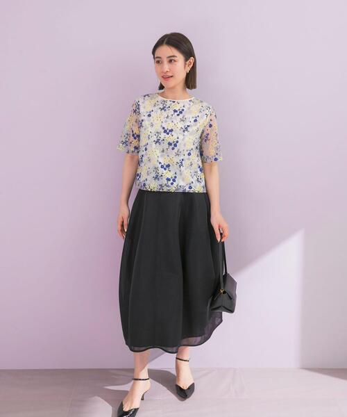 フラワー刺繍セミシアーブラウス（シャツ/ブラウス）｜URBAN RESEARCH 