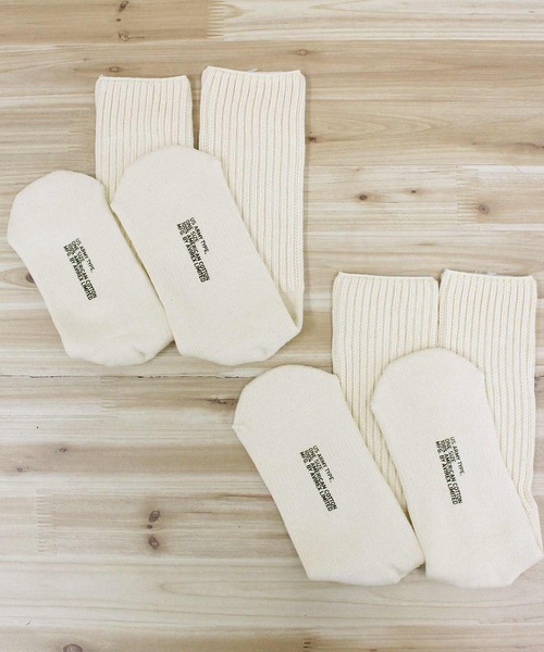 AVIREX（アヴィレックス）の「USA COTTON SOX（ソックス/靴下・メンズ・オフホワイト・FREE）」の2枚目の写真