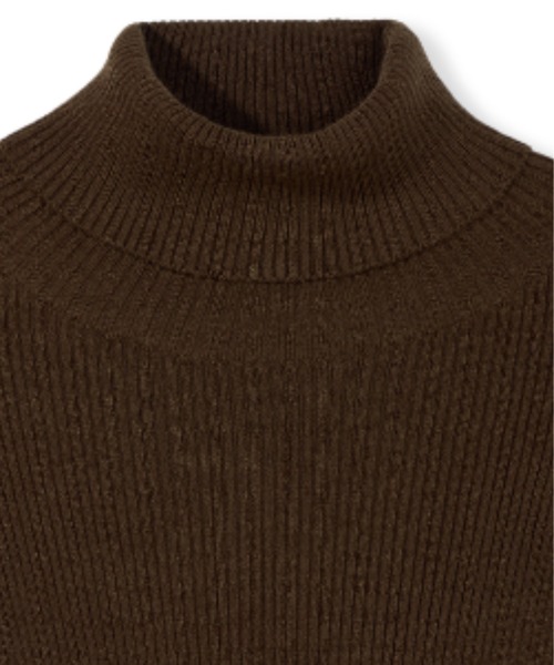 GREEN BUTTER(グリーンバター)の「SOFT KNIT TURTLE NECK(ニット/セーター・レディース・チャコールグレー/ブラック・FREE)」の20枚目の写真